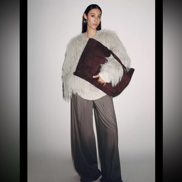 ZW collection faux fur coat - Picture 11 of 16